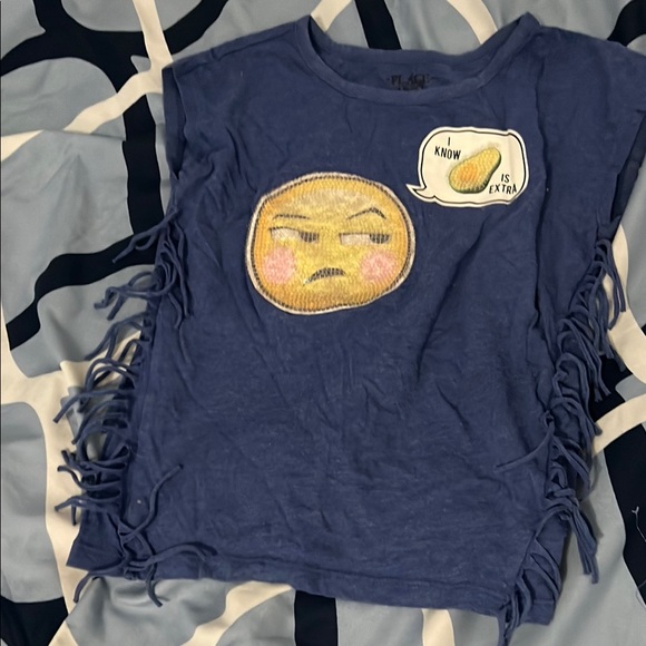 🌸 4 FOR $20The Children's Place Blue Emoji Graphic Short Sleeve Tee - Picture 1 of 3